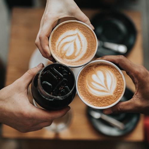 Latte Art Kaffee